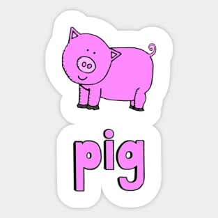 This is a PIG Sticker